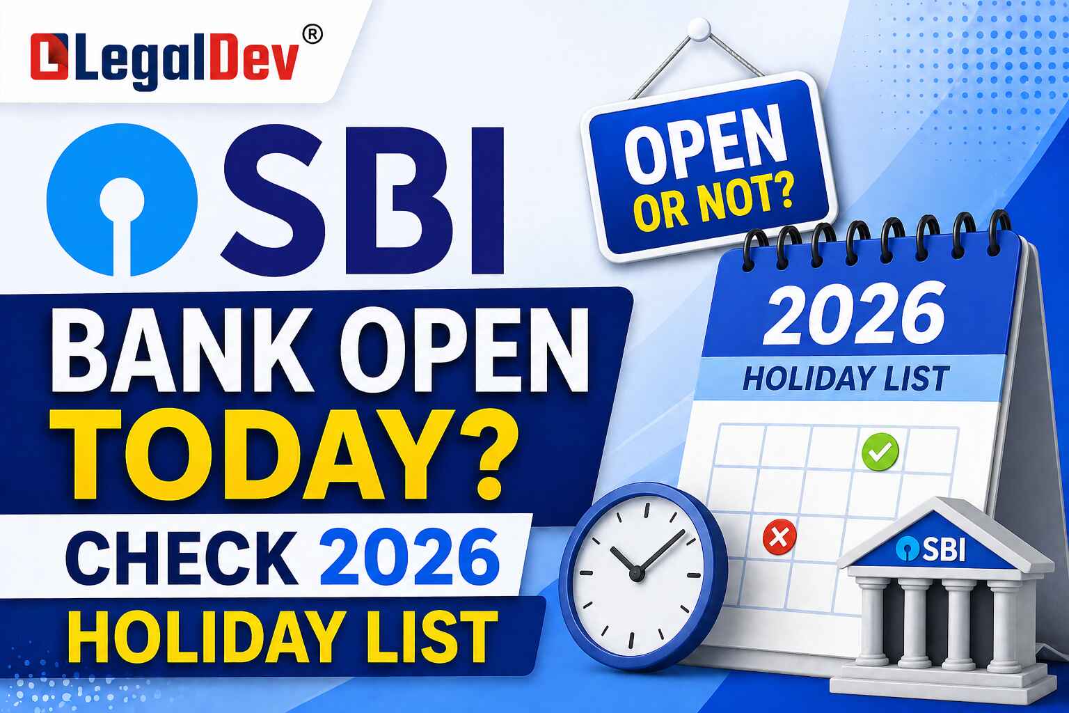 SBI Bank Holidays 2026